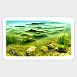 Underwater Landscape Vista Sticker